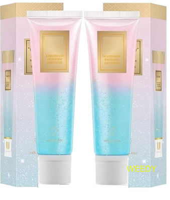 WEEDY Whitening & Refreshing Toothpaste with Niacinamide (Pack of 2) Toothpaste(200 g, Pack of 2)