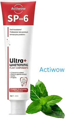 ACTIWOW SP6 Whitening Toothpaste for Teeth Sensitivity & Breath Freshness A01 Toothpaste(40 g)