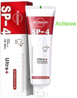 ACTIWOW SP4 Fluoride Whitening Toothpaste with Probiotics & Fresh Mint Toothpaste(40 g)
