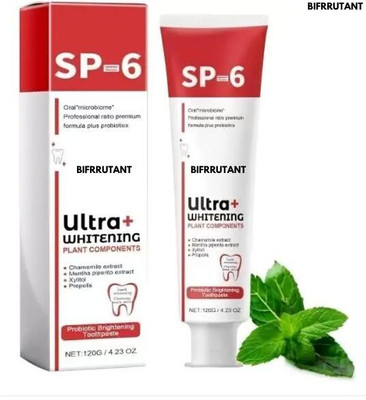 BIFRRUTANT Teeth Whitening Toothpaste with Charcoal Power – SP-6 for Healthy Gums Toothpaste(30 g)
