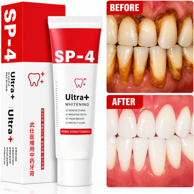 Dourmaa Organics SP-4 Ultra Whitening Probiotic Toothpaste for Fresh Breath Toothpaste(30 g)
