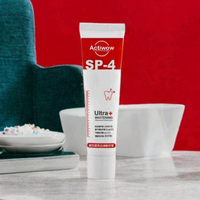 ACTIWOW SP4 Teeth Whitening Paste for Whitening and Healthy Gums in Minty Fresh Breath Toothpaste(40 g)