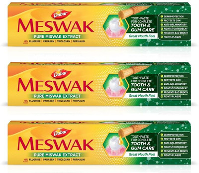 Dabur Meswak toothpaste for oral and gum care 3 Unit Toothpaste(100 g, Pack of 3)