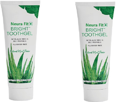 Neura Fit BRIGHT TOOTHGEL Toothpaste(130 g, Pack of 2)