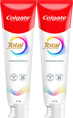 Colgate Total Advanced Health Antibacterial Toothpaste, Whole Mouth Health (Combo Pack) Toothpaste(300 g)
