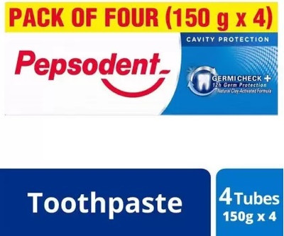 PEPSODENT GERMI CHECK+ 12H GERM PROTECTION Toothpaste(600 g, Pack of 4)