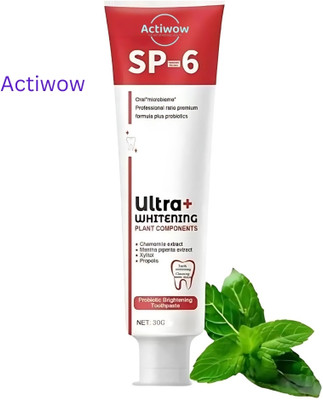 ACTIWOW SP6 Whitening Toothpaste for Healthy Teeth & Sensitive Gums A01 Toothpaste(40 g)