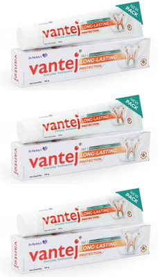 Vantej Toothpaste for Sensitive Teeth, Dentist everyday use - 100g, white x Pack of 3 Toothpaste(300 g, Pack of 3)