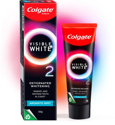Colgate Visible White O2 Teeth Whitening - Aromatic Mint Toothpaste(50 g)