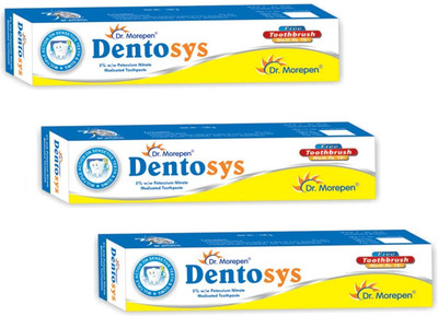 Dr. Morepen Dentosys Medicated anti-sensitivity toothpaste 3x100g Toothpaste(300 g, Pack of 3)