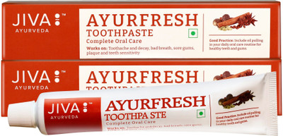 JIVA AYURVEDA Ayurfresh Toothpaste - Natural & Herbal Toothpaste - 100 g Each - Pack of 2 Toothpaste(100 g, Pack of 2)