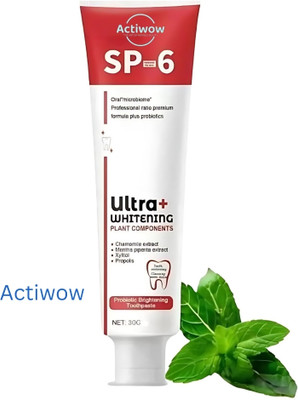 ACTIWOW SP6 Whitening Toothpaste with All-Natural Ingredients A01 Toothpaste(40 g)