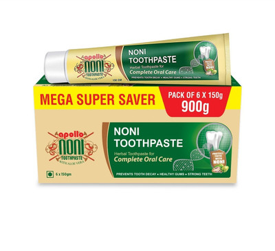 Apollo Noni Toothpaste For Oral Care & Gums Care | Herbal Toothpaste For Cavity Protection Toothpaste(900 g)