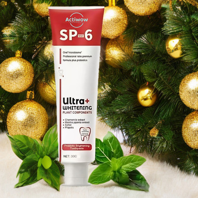ACTIWOW SP 6 Whitening Toothpaste with Probiotic Formula for Teeth Health Toothpaste(40 g)