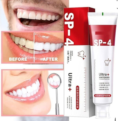 Fezora SP4 Ultra Whitening Toothpaste for Brighter Teeth Whitening Toothpaste Toothpaste(40 g)