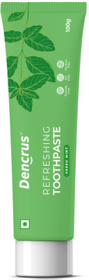 Dencrus Refreshing Mint | Fluoride-Free | Sensitive Teeth Protection | Cavity Control Toothpaste(100 g)