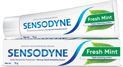 SENSODYNE Toothpaste Fresh Mint,Sensitive toothpaste for daily sensitivity protection,75gm Toothpaste(75 g)