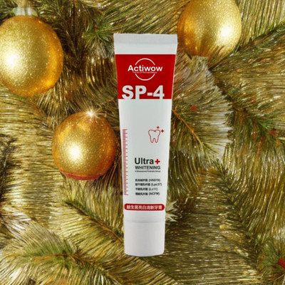 ACTIWOW SP-4 Whitening Charcoal Toothpaste with Calcium & Vitamin D Toothpaste(40 g)