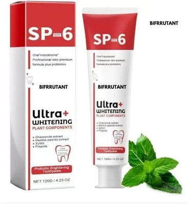 BIFRRUTANT Charcoal Toothpaste for Teeth Whitening – SP-6 Good Whitening Formula Toothpaste(30 g)