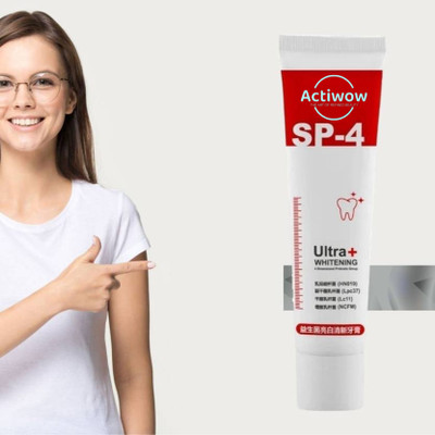 ACTIWOW SP 4 Ultra Bamboo Charcoal Toothpaste with Probiotic Power Toothpaste(40 g)