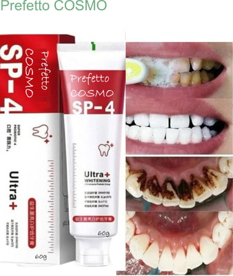 Prefetto COSMO SP-4 Toothpaste Whitening with Fluoride 60g Toothpaste(60 g)