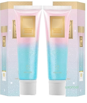 uxoroal Pack of 2 Niacinamide Toothpaste for Radiant Smile & Skin Toothpaste(200 g, Pack of 2)