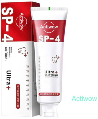 ACTIWOW SP4 Pro Whitening Bamboo Charcoal Toothpaste with Natural Ingredients Toothpaste(40 g)
