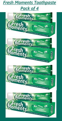 Modicare Fresh Moments Fluoride Toothpaste Helps Fight cavities & Whitens teeth Pack 4 Toothpaste(400 g)