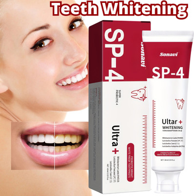 Sonavi SP 4 Ultra Brightenig Toothpaste | Advanced Whitening & Enamel SP-4 Stron Teeth Toothpaste(60 ml)