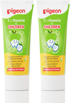 Pigeon TOOTHPASTE FOR CHILDREN APPLE 45GM-PACK OF 2 Toothpaste(45 g, Pack of 2)