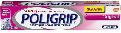 Poligrip Super Original Denture Adhesive Cream 2.4 Oz Toothpaste(68 g)