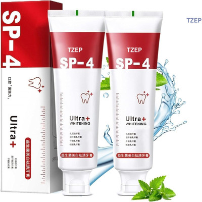 TZEP Sp 4 toothpaste with plaque defense herbal extracts Toothpaste(30 g, Pack of 2)