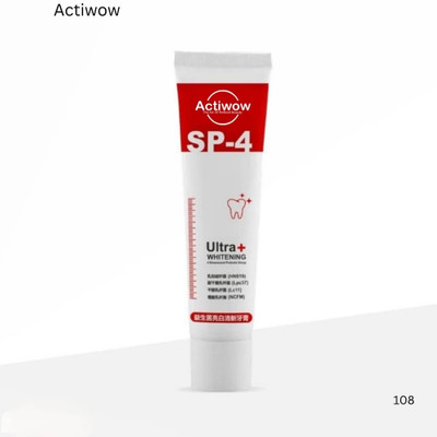 ACTIWOW SP4 Natural Whitening Charcoal Mint Formula Toothpaste(50 g)