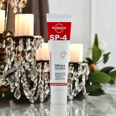 ACTIWOW SP-4 Pro Whitening Charcoal Toothpaste with Natural Mint & Gums Care Toothpaste(40 g)