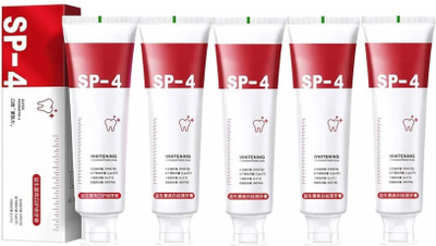 house of common SP 4 Ultra Brightening Toothpaste, Advanced Whitening Formula (30g) Pack of 5 Toothpaste(150 g)