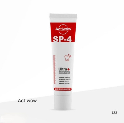 ACTIWOW SP4 Charcoal Whitening Toothpaste with Mint Fusion Toothpaste(50 g)