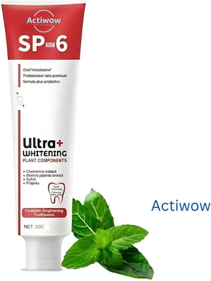 ACTIWOW SP6 Ultra Whitening Toothpaste for Maximum Freshness Toothpaste(40 g)