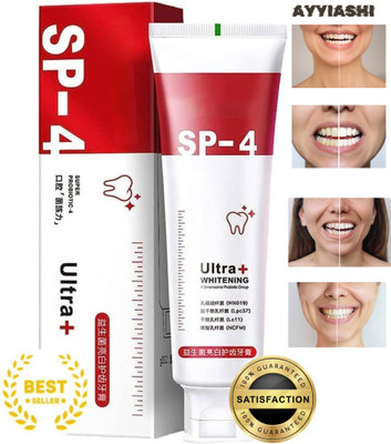 AYYIASHI SP4 Ultra Plus Superior Whitening with Advanced Gum Care for a Healthy Smile Toothpaste(30 g)