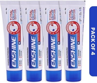 Enshine Total Protection Natural Toothpaste Fights Cavity & Sensitivity Paraben-Free Toothpaste(240 g, Pack of 4)