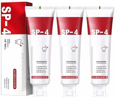 kHUDAt SP4: SP4: Powerful Teeth Whitening Toothpaste(30 g, Pack of 3)