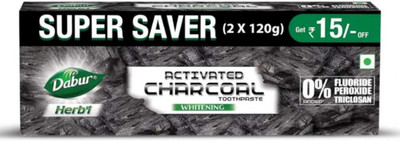 Dabur Herbal Activeted Charcoal Toothpaste 240gm Toothpaste(240 g)