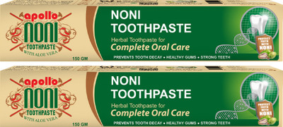 Apollo Noni Toothpaste for Cavity Protection Herbal Toothpaste Toothpaste Pack of 2 Toothpaste(150 g, Pack of 2)