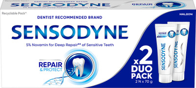 SENSODYNE Repair & Protect Combo pack, tooth paste for deep repair of sensitive teeth Toothpaste(140 g, Pack of 2)