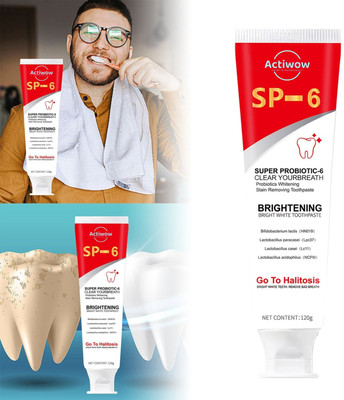ACTIWOW SP 6 Whitening Toothpaste for Daily Use & Fresh Breath Toothpaste(40 g)