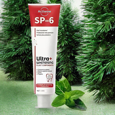 ACTIWOW SP 6 Whitening Toothpaste with Fluoride for Stronger Teeth Toothpaste(40 g)