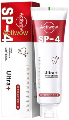 ACTIWOW SP4 Charcoal Whitening with Gums Protection & Fresh Breath Toothpaste(40 g)