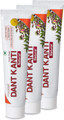 PATANJALI DANT KANTI NATURAL(200GX3)BIG SAVER PACK Toothpaste(600 g)