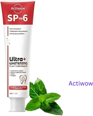 ACTIWOW SP6 Ultra Whitening Toothpaste for Full Mouth Protection A01 Toothpaste(40 g)