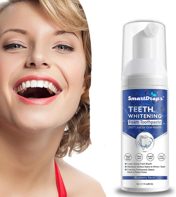 smartdrops Teeth Whitening Toothpaste For Whitening , Brighting And Strong Teeth Toothpaste(60 ml)