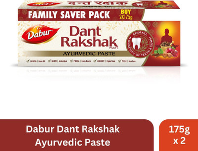 Dabur Dant Rakshak 350gm x 2ps | Ayurvedic Herbal & Longevity of Teeth Toothpaste(350 g)